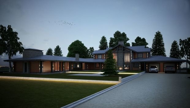 Фото из портфолио Поместье в скандинавском стиле / Scandinavian-style mansion – фотографии дизайна интерьеров на INMYROOM