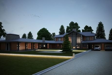 Поместье в скандинавском стиле / Scandinavian-style mansion