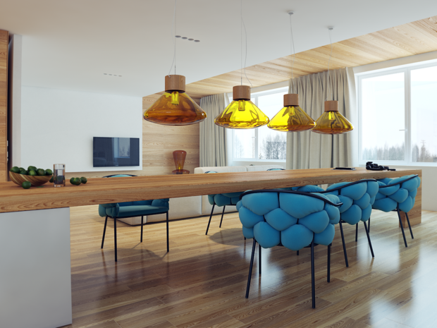 Фотография: Кухня и столовая в стиле Современный, Хай-тек, Квартира, Дома и квартиры – фото на INMYROOM