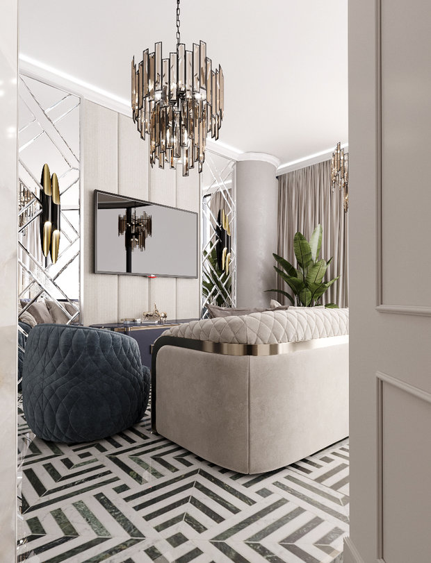 Фото из портфолио Апартаменты 1703 в ЖК Аю-Даг – фотографии дизайна интерьеров на INMYROOM
