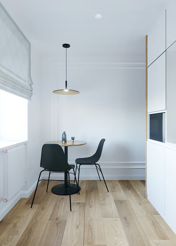 Фото из портфолио Дизайн однокомнатной квартиры – фотографии дизайна интерьеров на INMYROOM Фото из портфолио Дизайн однокомнатной квартиры – фотографии дизайна интерьеров на INMYROOM