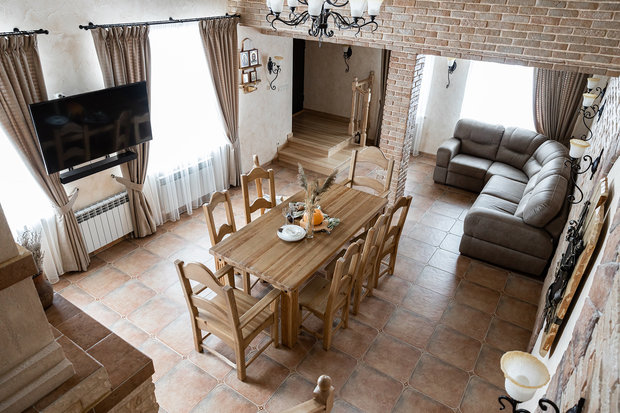 Фото из портфолио Проект загородного гостевого дома "Для души" – фотографии дизайна интерьеров на INMYROOM