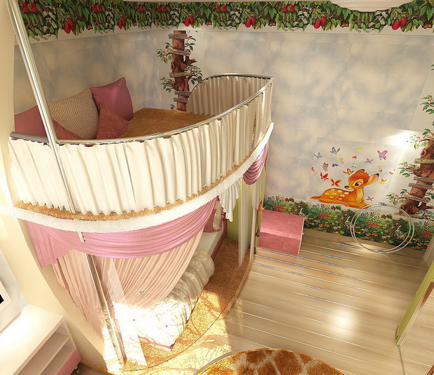 Фото из портфолио Детская комната с Бэмби в классическом стиле – фотографии дизайна интерьеров на INMYROOM