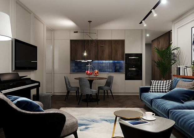 Фото из портфолио Дизайн квартиры Art Plaza – фотографии дизайна интерьеров на INMYROOM