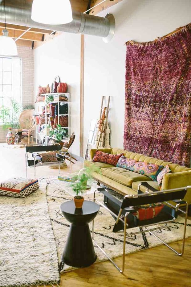 Фото из портфолио Богемный рай текстиля, полный вдохновения – фотографии дизайна интерьеров на INMYROOM