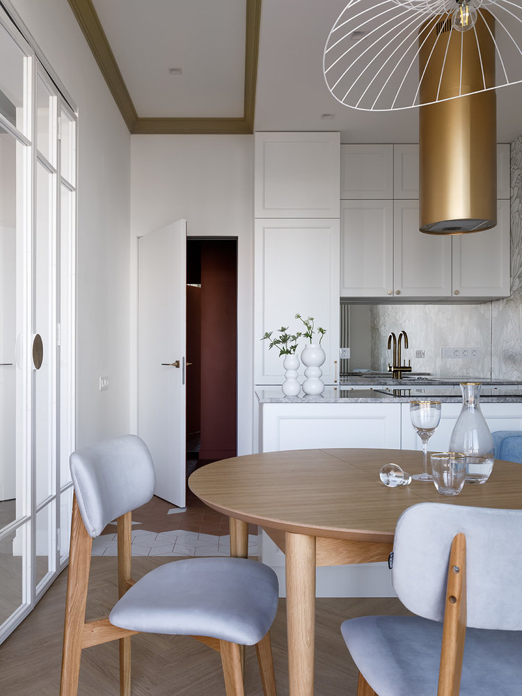 Фотография: Кухня и столовая в стиле Современный, Квартира, Проект недели, Санкт-Петербург, 2 комнаты, 40-60 метров, Юлия Бабинцева, YUHOME design – фото на INMYROOM