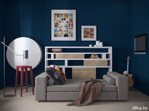 Фото из портфолио СИНИЙ АККОРД - квартира 56 м2 – фотографии дизайна интерьеров на InMyRoom.ru