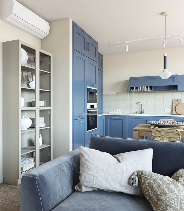 Фотография: Кухня и столовая в стиле Современный, Квартира, Проект недели, Москва, 4 и больше, Более 90 метров, Манана Хучуа – фото на INMYROOM