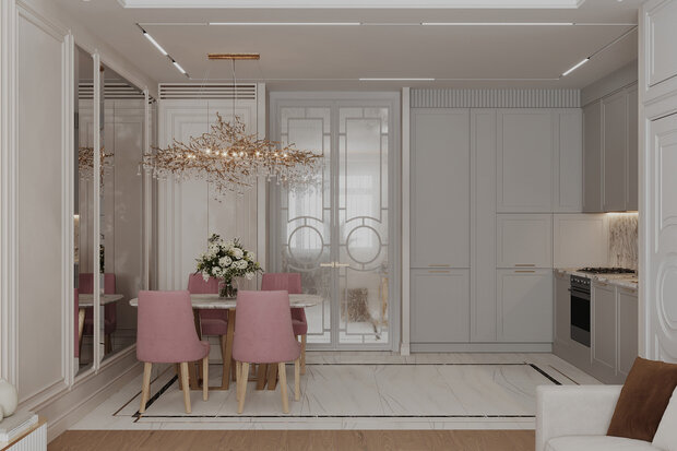 Фото из портфолио Дизайн интерьера дома в ЖК «Manhattan (Манхэттен)» в стиле современная классика – фотографии дизайна интерьеров на INMYROOM