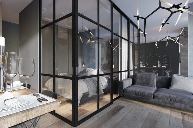 Фото из портфолио 1к квартира. Как все уместить? – фотографии дизайна интерьеров на INMYROOM