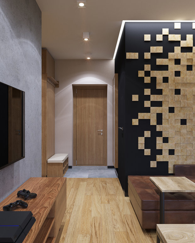 Фото из портфолио Графичность в дереве – фотографии дизайна интерьеров на INMYROOM