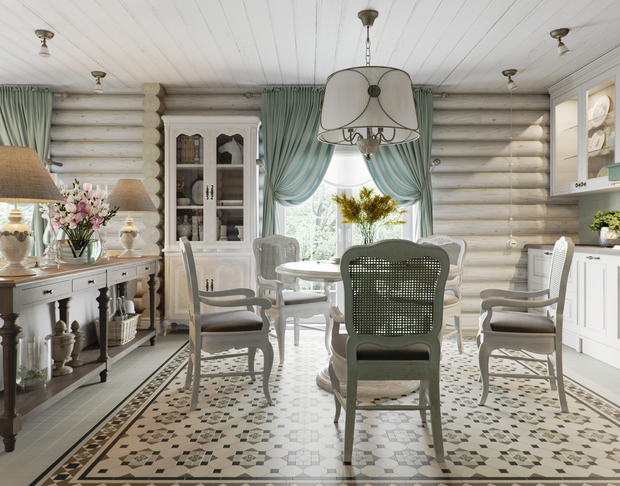 Фотография: Кухня и столовая в стиле Прованс и Кантри, Дом, Проект недели, Подмосковье, Московская область, 4 и больше, Более 90 метров, Новоглаголево, Евгений Жданов, Студия GP Project, Павел Годяев – фото на INMYROOM