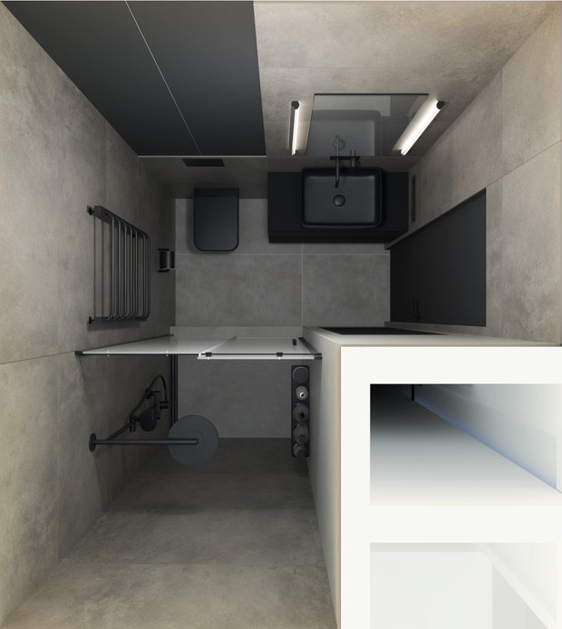 Фото из портфолио Дизайн-проект квартиры в ЖК Октябрьское поле 36 м2 – фотографии дизайна интерьеров на INMYROOM