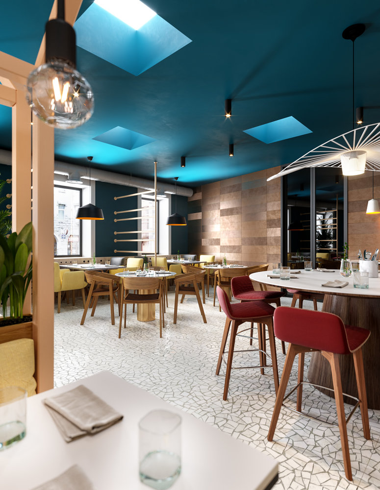 Фото из портфолио Кафе-бар "HAT" – фотографии дизайна интерьеров на INMYROOM Фото из портфолио Кафе-бар "HAT" – фотографии дизайна интерьеров на INMYROOM