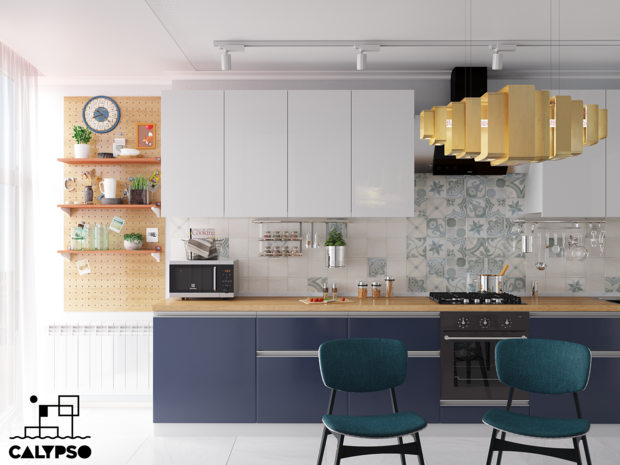 Фото из портфолио Синий в интерьере. – фотографии дизайна интерьеров на INMYROOM
