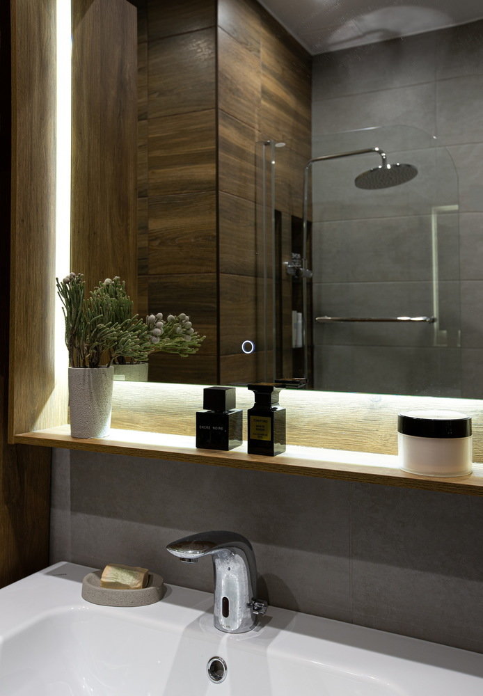 Фотография: Ванная в стиле Современный, Квартира, Проект недели, Москва, 4 и больше, 60-90 метров, Екатерина Совастеева – фото на INMYROOM