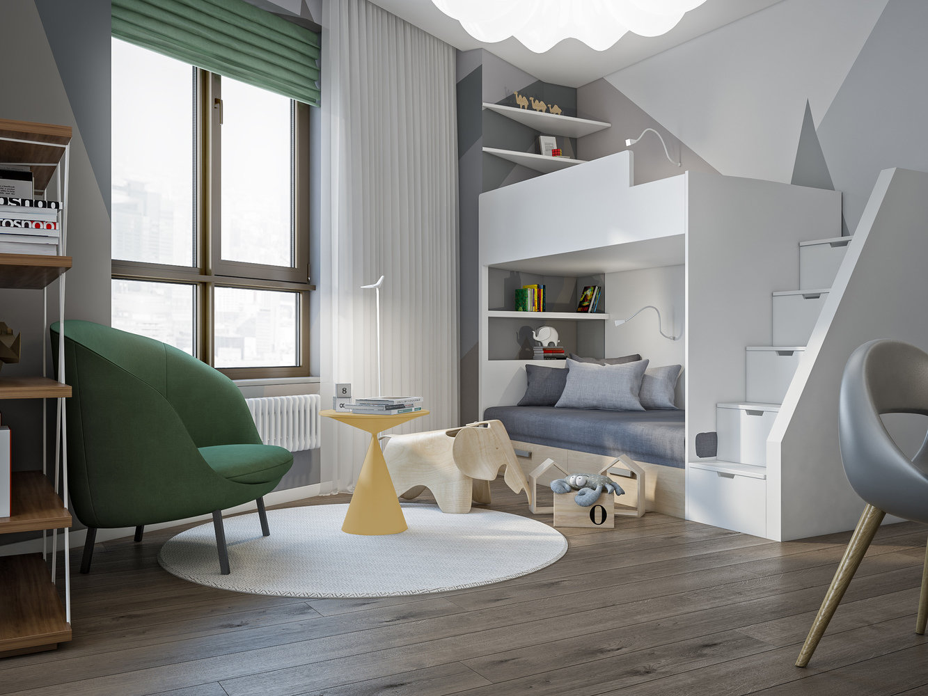 Фотография: Детская в стиле Современный, Квартира, Минимализм, Проект недели, Москва, 3 комнаты, Более 90 метров, «Точка дизайна», Екатерина Уразова – фото на INMYROOM Фотография: Детская в стиле Современный, Квартира, Минимализм, Проект недели, Москва, 3 комнаты, Более 90 метров, «Точка дизайна», Екатерина Уразова – фото на INMYROOM