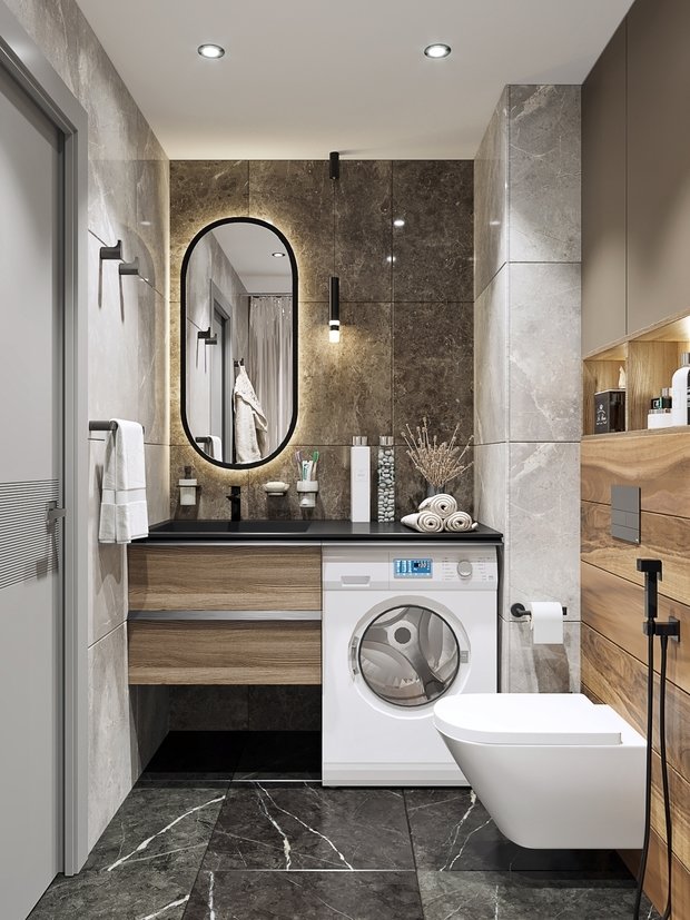Фото из портфолио Брутальность современного стиля – фотографии дизайна интерьеров на INMYROOM