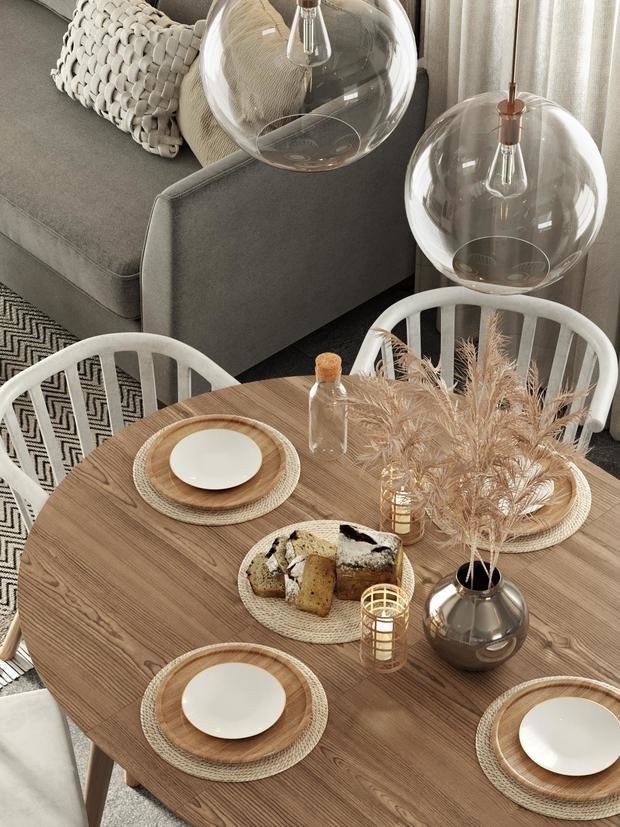 Фотография: Кухня и столовая в стиле Скандинавский, Дом, Проект недели, Дом и дача, Ленинградская область, 4 и больше, Более 90 метров, Анастасия Рамазанова – фото на INMYROOM