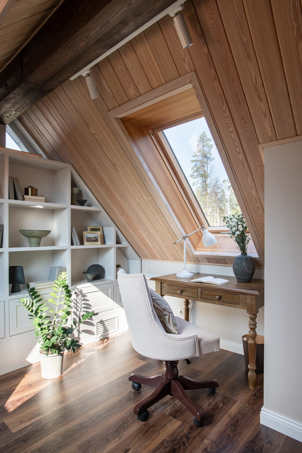 Фотография: Кабинет в стиле Прованс и Кантри, Классический, Дом, Проект недели, Нахабино, 4 и больше, Более 90 метров, Вера Шеверденок, Roomba Interior – фото на INMYROOM