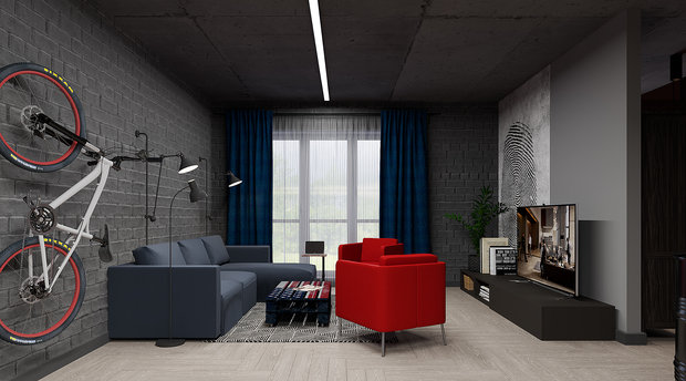 Фото из портфолио Loft в Иркутске – фотографии дизайна интерьеров на INMYROOM