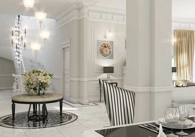 Фото из портфолио "Нежная классика" – фотографии дизайна интерьеров на INMYROOM