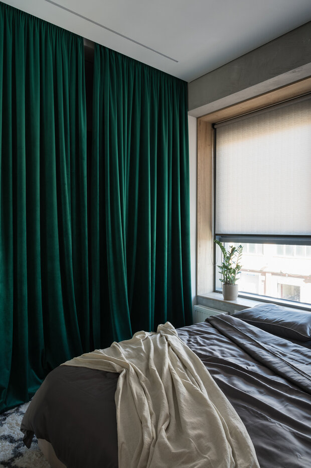 Фотография: Спальня в стиле Минимализм, Квартира, Проект недели, Москва, 3 комнаты, 60-90 метров, Екатерина Старикова, Star Interiors – фото на INMYROOM