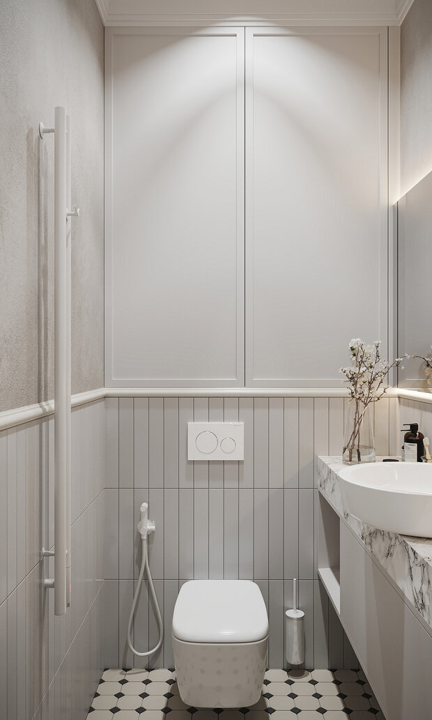 Фото из портфолио Дизайн-проект квартиры в ЖК «Logos (Логос)» в стиле французская классика – фотографии дизайна интерьеров на INMYROOM