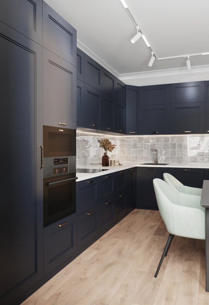 Фотография: Кухня и столовая в стиле Современный, Квартира, Проект недели, Санкт-Петербург, 3 комнаты, 60-90 метров, Екатерина Третьякова, Tretiakova Interior – фото на INMYROOM