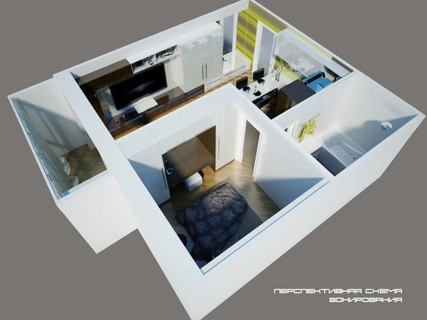 Фото из портфолио Квартира  – фотографии дизайна интерьеров на INMYROOM