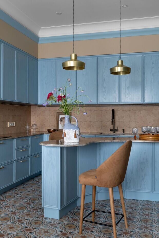 Фотография: Кухня и столовая в стиле Классический, Современный, Эклектика, Квартира, Проект дня, Ростов-на-Дону, 3 комнаты, Более 90 метров, Эксклюзивные проекты, Алла Пляшник, Виктория Щербакова – фото на INMYROOM