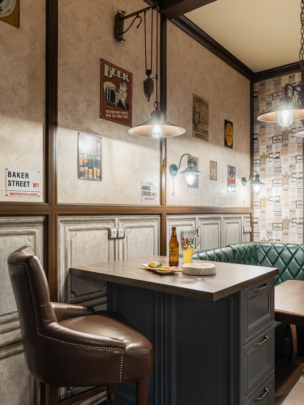 Фото из портфолио Кухня в стиле английского паба – фотографии дизайна интерьеров на INMYROOM