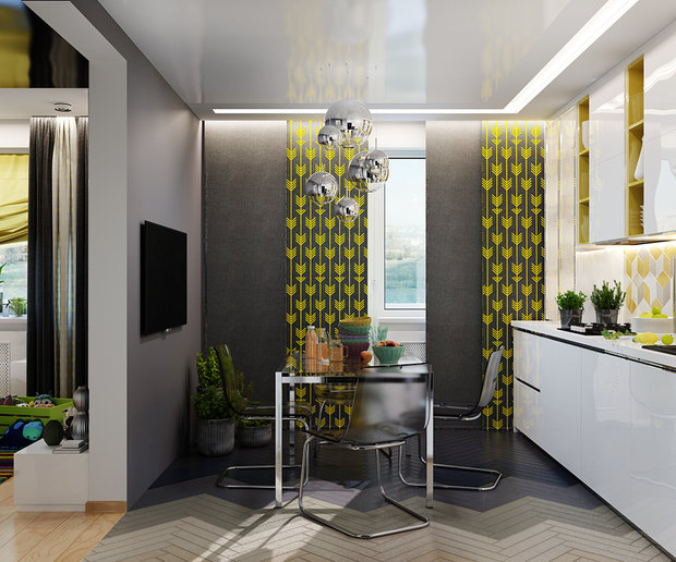 Фото из портфолио Геометрия с акцентом – фотографии дизайна интерьеров на INMYROOM