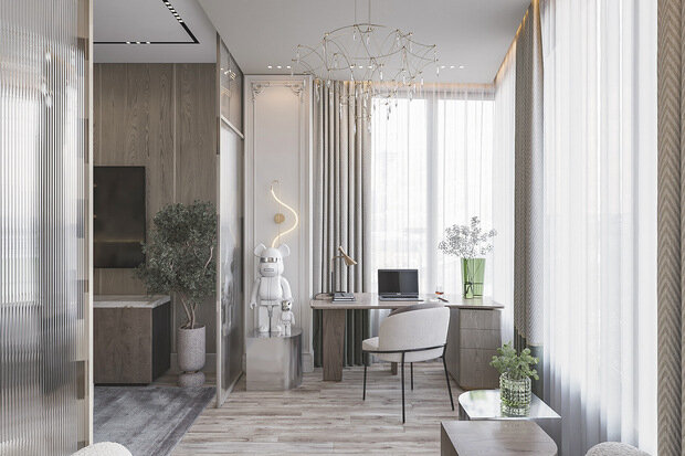 Фото из портфолио Дизайн квартиры в современном стиле  – фотографии дизайна интерьеров на INMYROOM