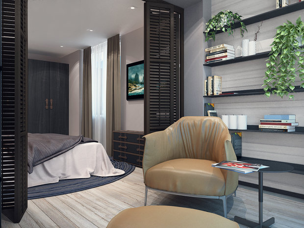 Фото из портфолио Спальня – фотографии дизайна интерьеров на INMYROOM