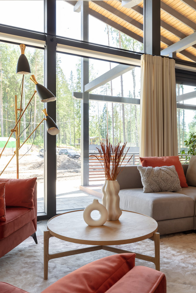 Фотография: Гостиная в стиле Современный, Лофт, Дом, Дом и дача, Ленинградская область, 4 и больше, Более 90 метров, Яна Грошева, Lampa Design Studio – фото на INMYROOM