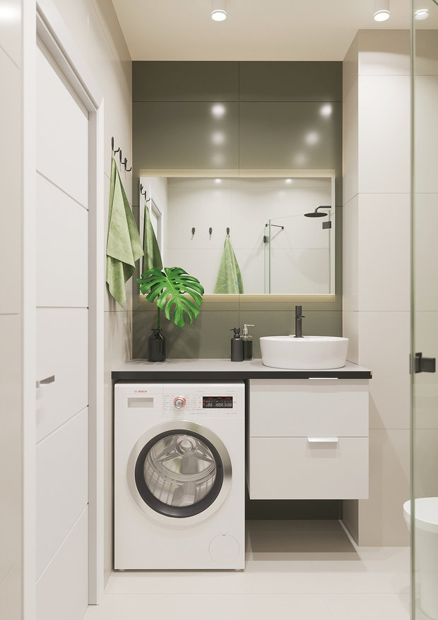 Фото из портфолио Проект квартиры-студии – фотографии дизайна интерьеров на INMYROOM