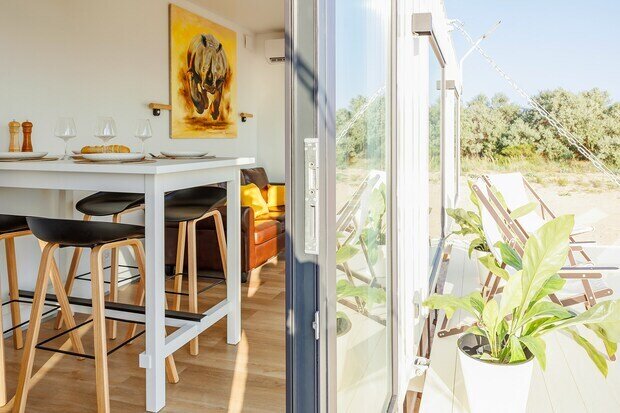 Фотография: Кухня и столовая в стиле Современный, Минимализм, Малогабаритная квартира, Дом, Проект дня, Дом и дача, Краснодар, 2 комнаты, до 40 метров, современный с элементами минимализма и скандинавского стиля, Мария Шишова – фото на INMYROOM