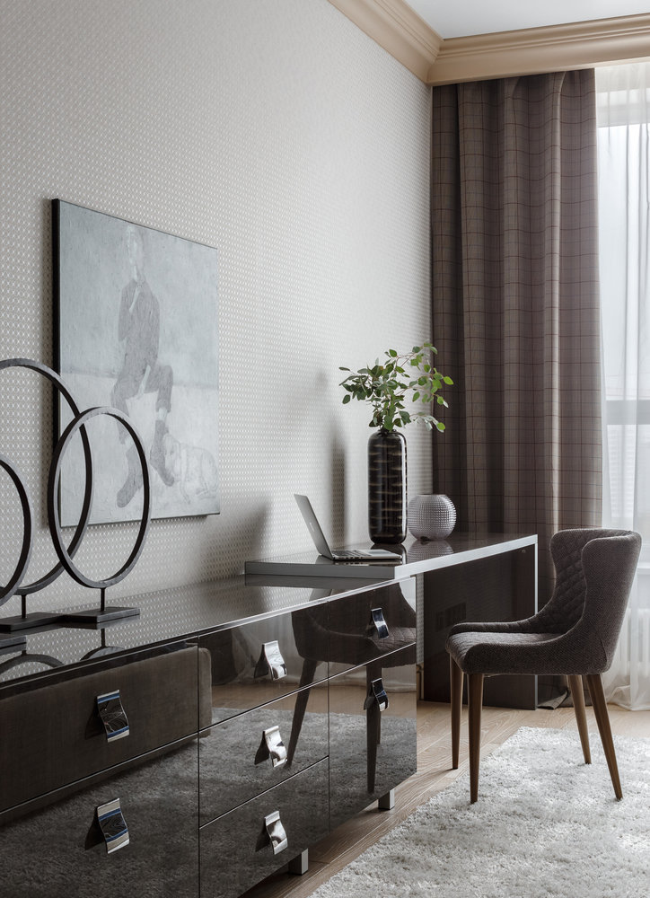 Фотография: Спальня в стиле Современный, Эклектика, Квартира, Проект недели, Москва, 3 комнаты, Более 90 метров, Наталья Наумова – фото на INMYROOM Фотография: Спальня в стиле Современный, Эклектика, Квартира, Проект недели, Москва, 3 комнаты, Более 90 метров, Наталья Наумова – фото на INMYROOM