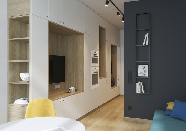 Фото из портфолио Квартира-студия. 27 кв. м для небольшой семьи. – фотографии дизайна интерьеров на INMYROOM