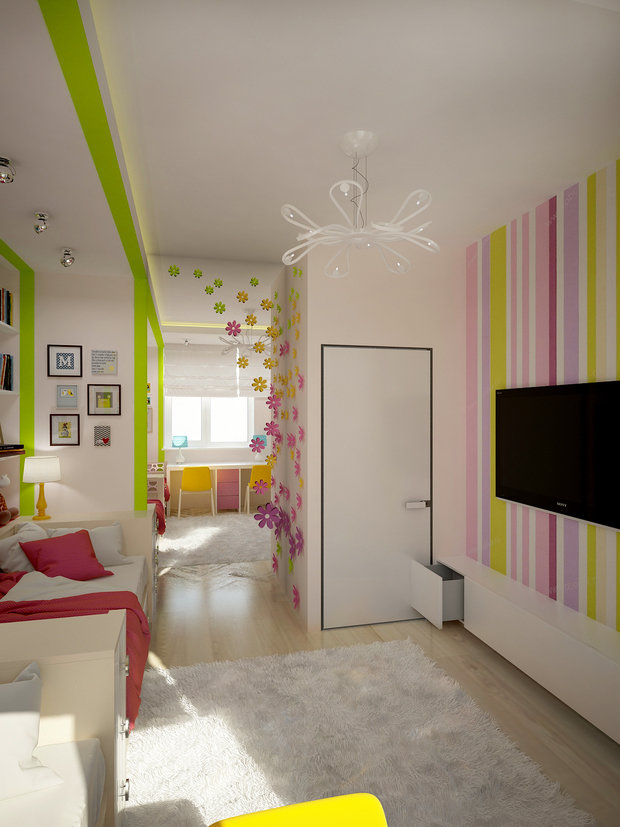 Фото из портфолио Комната для близняшек – фотографии дизайна интерьеров на INMYROOM