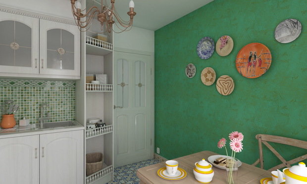 Фото из портфолио Традиционная кухня с фигурной плиткой – фотографии дизайна интерьеров на INMYROOM