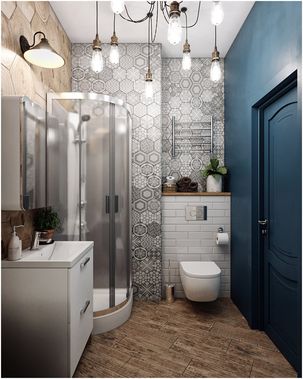 Фотография: Ванная в стиле Эко, Современный, Квартира, Студия, Проект недели, Макс Жуков, ToTaste Studio, Монолитный дом, до 40 метров – фото на INMYROOM