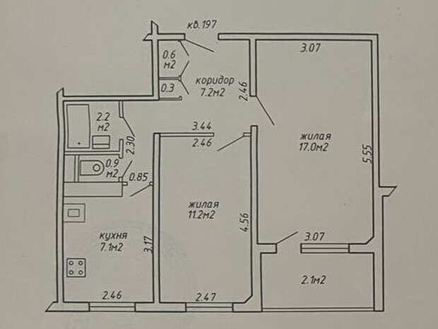 Фотография: Планировки в стиле , Эклектика, Квартира, Проект дня, Беларусь, Минск, 2 комнаты, Валерия Макаревич, Винтажный – фото на INMYROOM