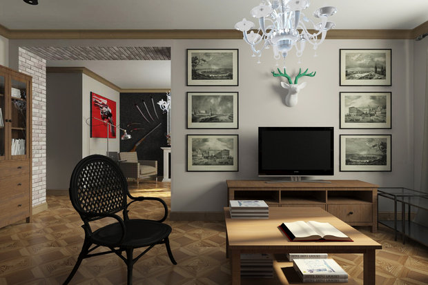 Фотография: Гостиная в стиле Лофт, Эклектика, Квартира, Дома и квартиры, IKEA, Проект недели – фото на INMYROOM