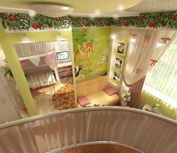 Фото из портфолио Детская комната с Бэмби в классическом стиле – фотографии дизайна интерьеров на INMYROOM