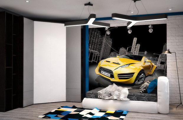 Фото из портфолио Стильный интерьер для подростка - 3D визуализация – фотографии дизайна интерьеров на INMYROOM