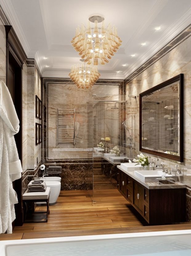 Фото из портфолио Две квартиры в одной и палуба в ванной – фотографии дизайна интерьеров на INMYROOM