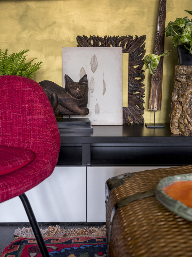 Фотография: Гостиная в стиле Скандинавский, Прованс и Кантри, Эклектика, Квартира, Проект дня, Эко, Московская область, Татьяна Безверхая, 2 комнаты, 60-90 метров, Монолитно-кирпичный, TB Design – фото на INMYROOM