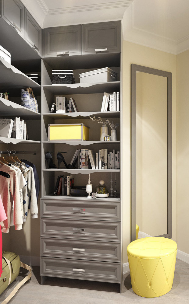 Фотография: Гардеробная в стиле Классический, Гид, Марина Саркисян, Алексей Ковязин, Ирина Крашенинникова, Уютная квартира, Студия Волковых, Марсель Кадыров, Jazzberry – фото на INMYROOM